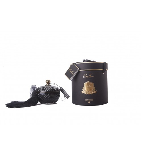 Cote Noire GML30004 300g 圆形黑色艺术蜡烛-法式早茶